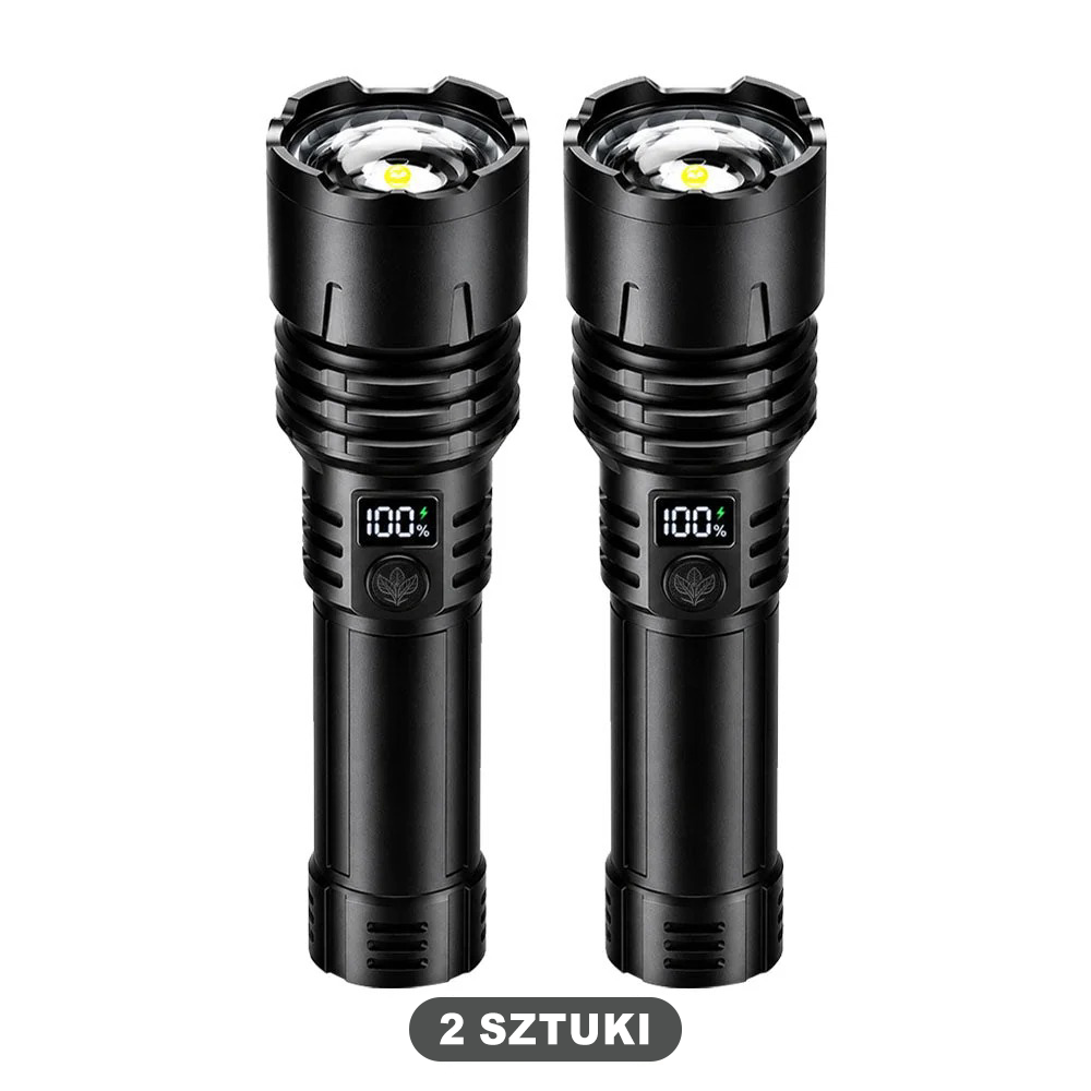 Billhol® 💥 Superjasna taktyczna latarka survivalowa Ultimate · Ponad 2 mln sprzedanych sztuk · 80× jaśniejsza · Do 120 godz. pracy · Wojskowa technologia LED COB 🔦