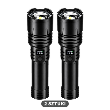 Billhol® 💥 Superjasna taktyczna latarka survivalowa Ultimate · Ponad 2 mln sprzedanych sztuk · 80× jaśniejsza · Do 120 godz. pracy · Wojskowa technologia LED COB 🔦