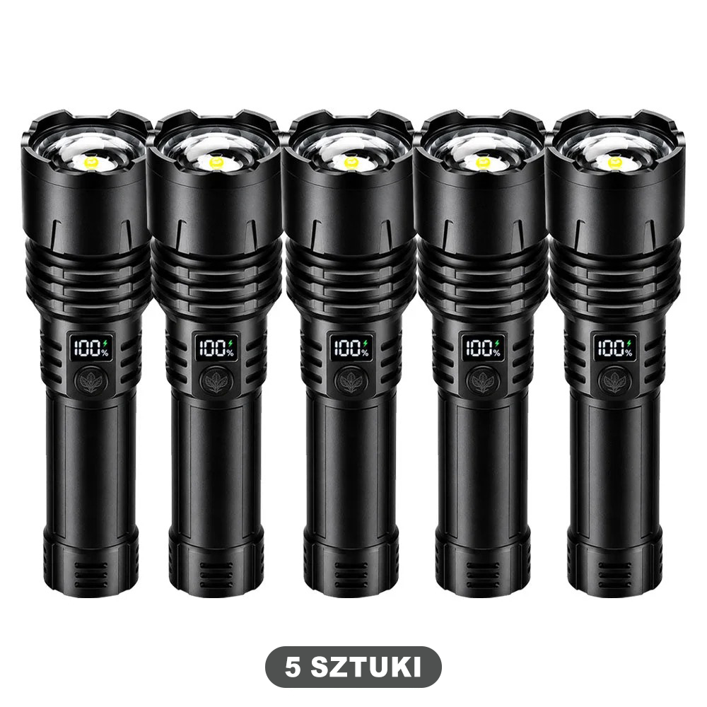 Billhol® 💥 Superjasna taktyczna latarka survivalowa Ultimate · Ponad 2 mln sprzedanych sztuk · 80× jaśniejsza · Do 120 godz. pracy · Wojskowa technologia LED COB 🔦