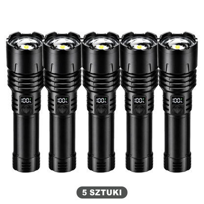 Billhol® 💥 Superjasna taktyczna latarka survivalowa Ultimate · Ponad 2 mln sprzedanych sztuk · 80× jaśniejsza · Do 120 godz. pracy · Wojskowa technologia LED COB 🔦
