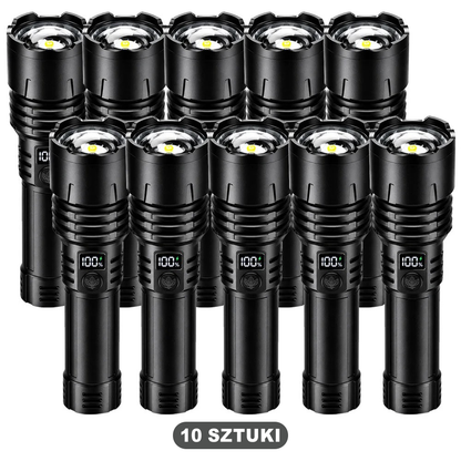 Billhol® 💥 Superjasna taktyczna latarka survivalowa Ultimate · Ponad 2 mln sprzedanych sztuk · 80× jaśniejsza · Do 120 godz. pracy · Wojskowa technologia LED COB 🔦
