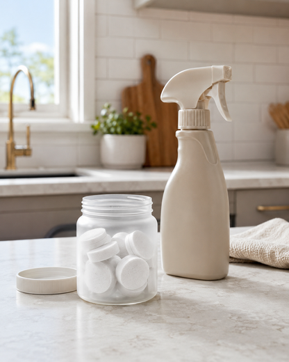 Dissolvable Cleaning Spray Tablets