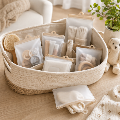 Frosted Zipper Storage Pouches
