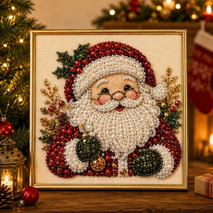 ✨ Zestaw do tworzenia świątecznych obrazów z perełek 3D – Relaksująca kreatywna zabawa DIY